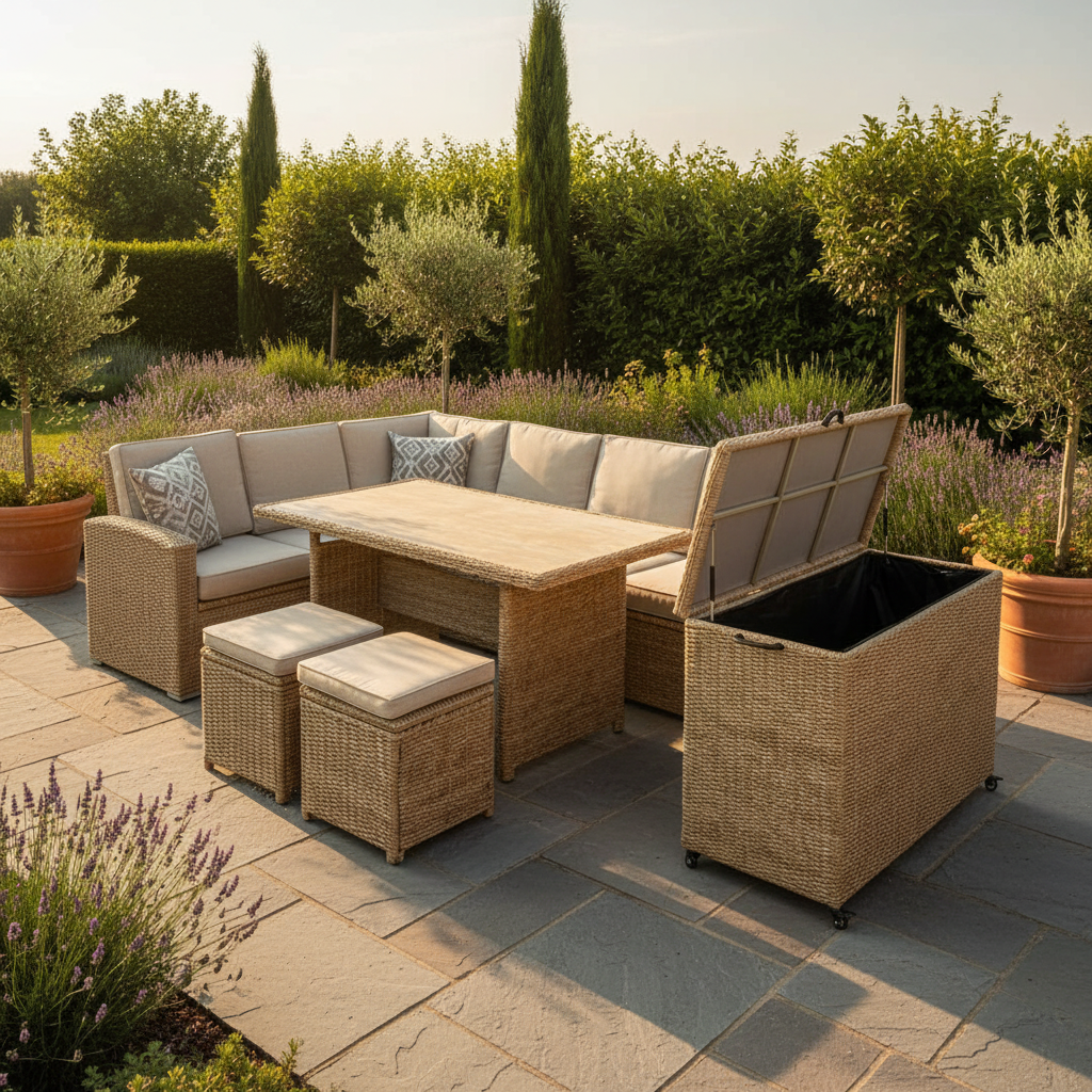 Wentworth Corner Lounge Set with Storage Box from Roseland Furniture