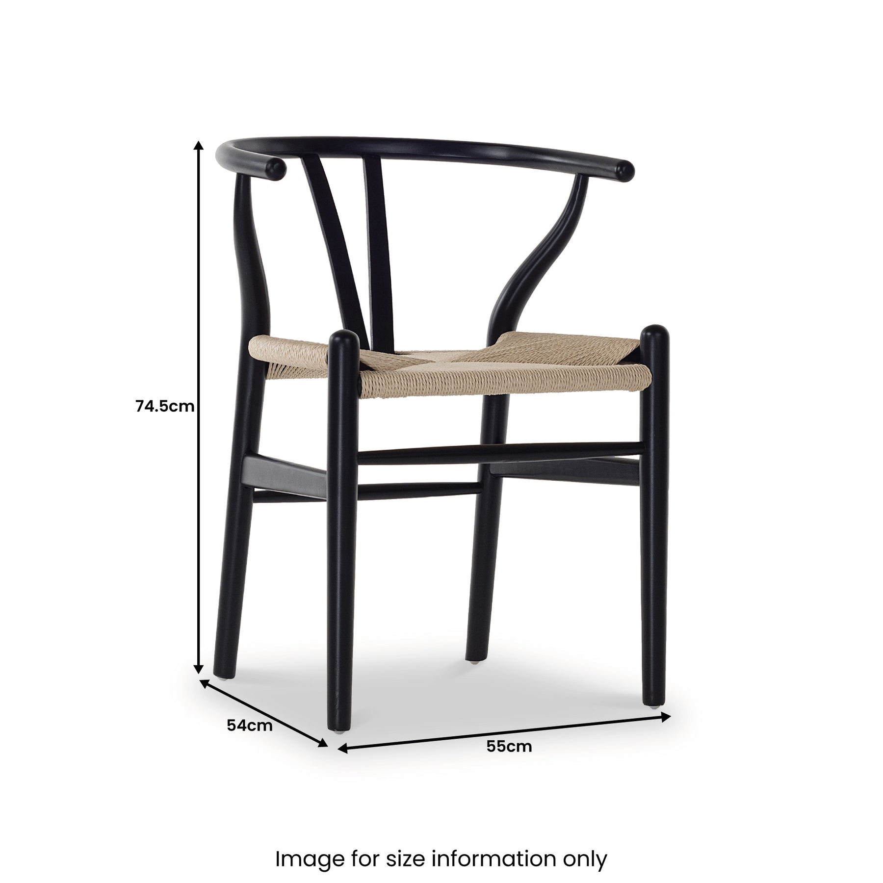 Isla Black Dining Chair from Roseland Furniture