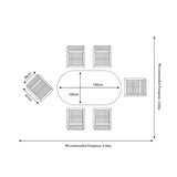 Ellipse FSC Table 6 Manhattan Recliners from Roseland Furniture
 dimensions