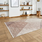 Brown Atherley Diamond Washable Rug from Roseland Furniture