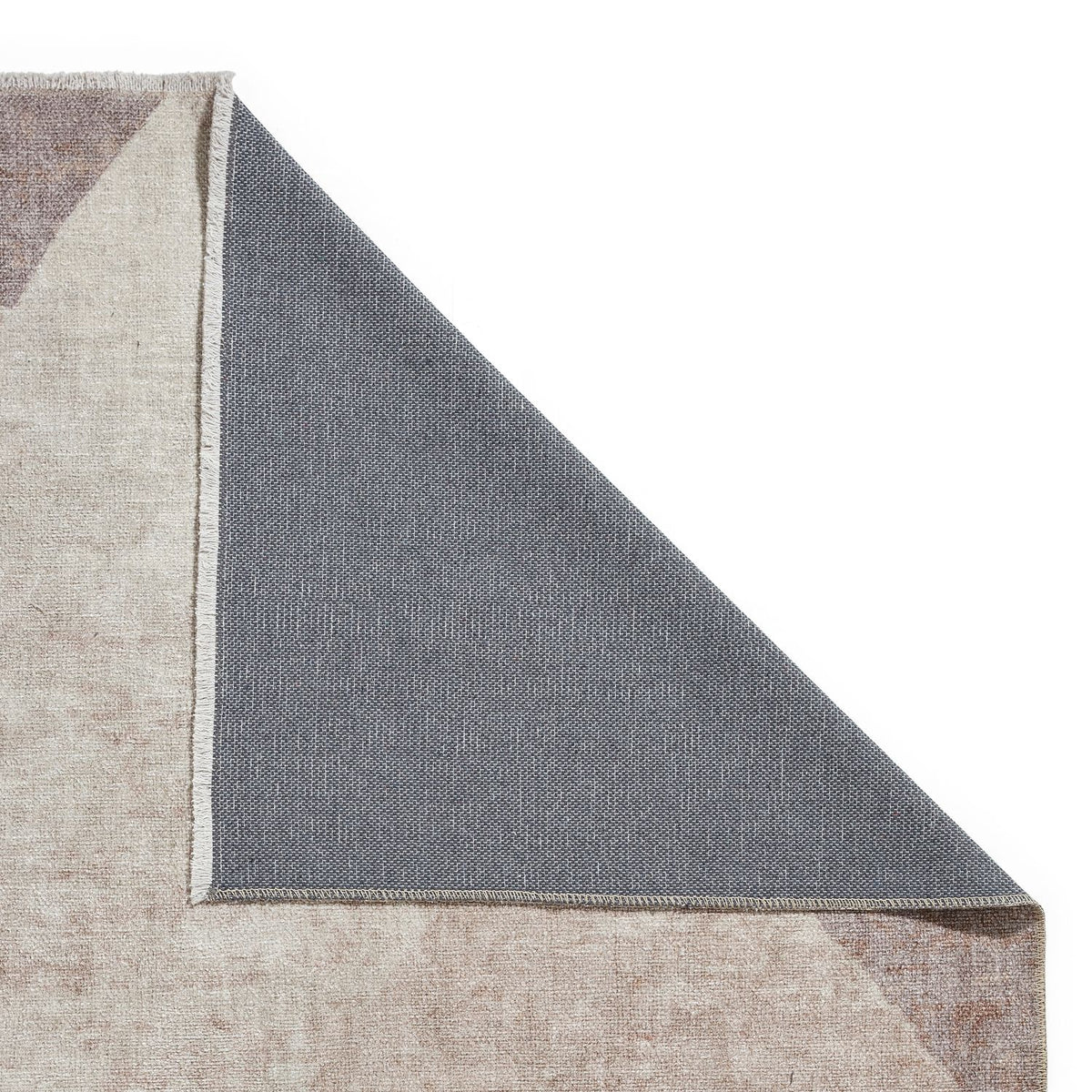 Brown Atherley Diamond Washable Rug from Roseland Furniture