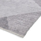 Grey Atherley Diamond Washable Rug from Roseland Furniture