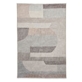 Beige Whitaker Abstract Flatweave Washable Rug from Roseland Furniture