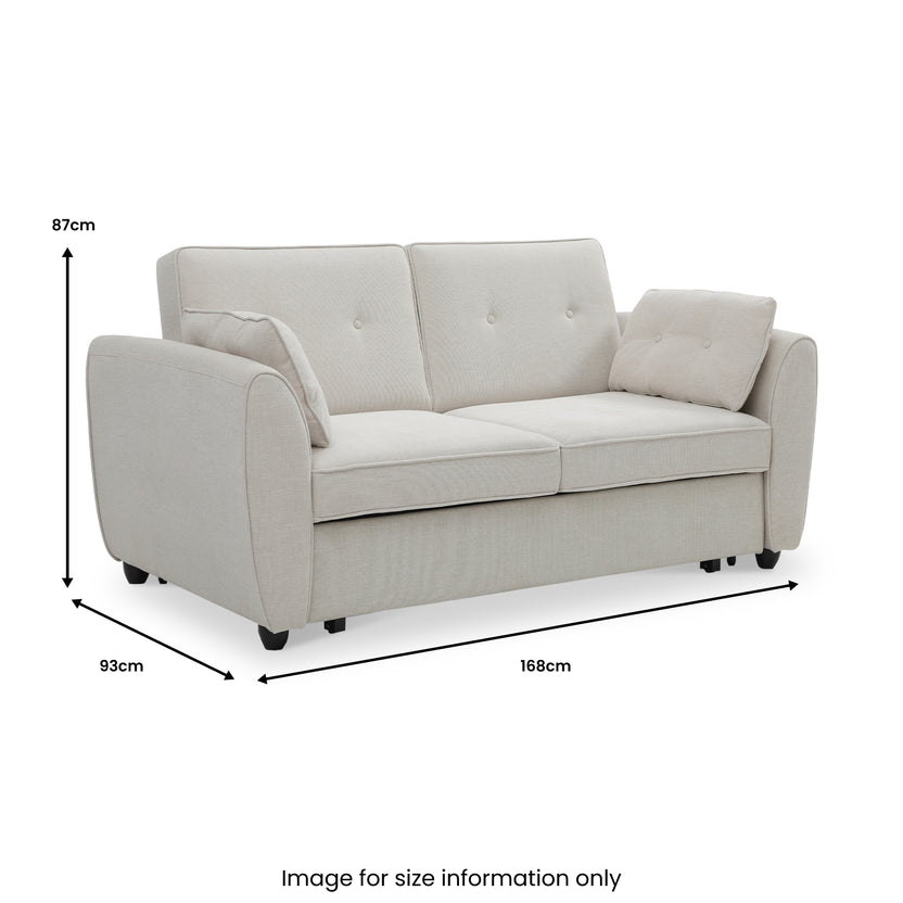 Willette 2 Seater Pop Up Sofa Bed Natural, Olive, Ink Blue Roseland