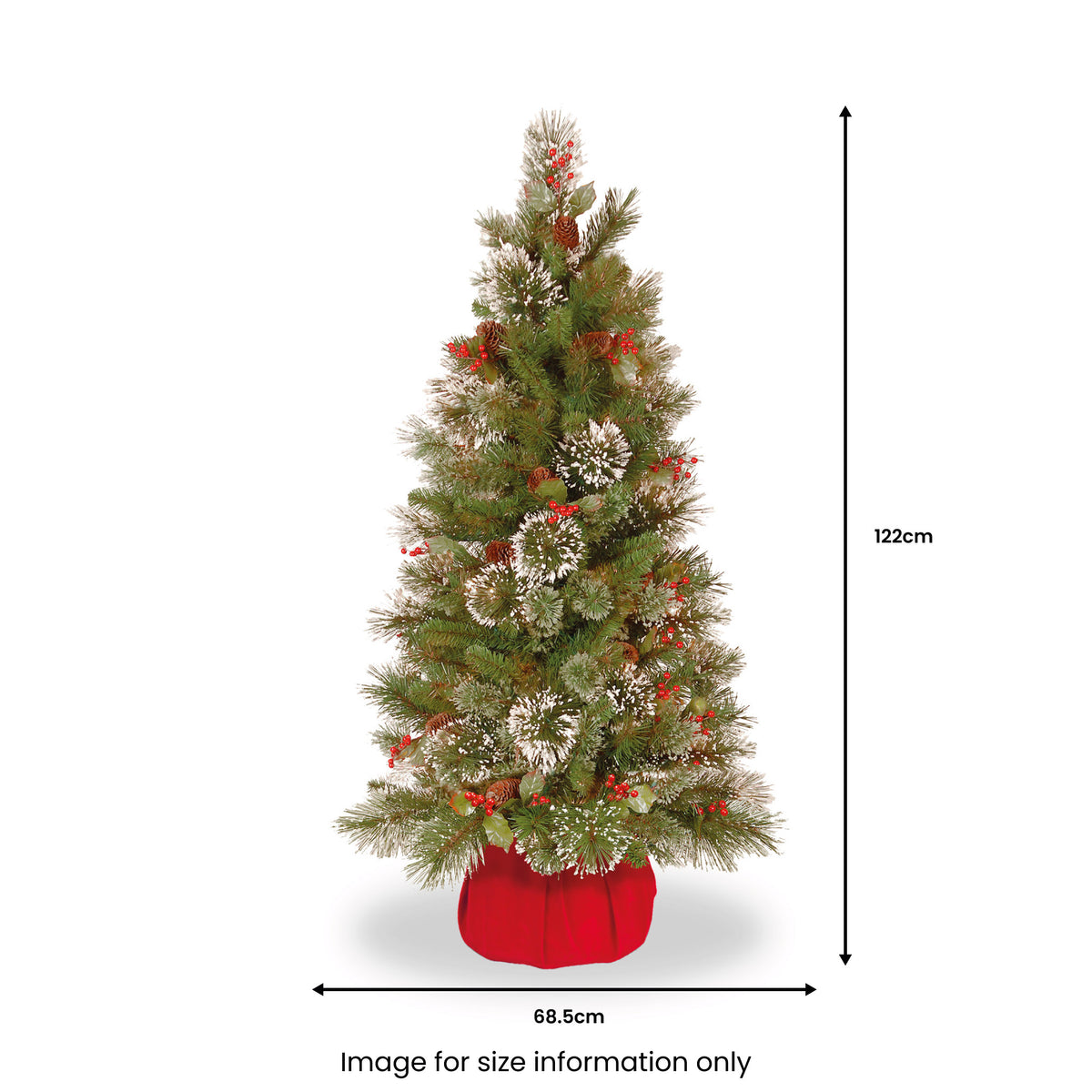 Wintry Pine 4ft Frosted Christmas Tree from Roseland