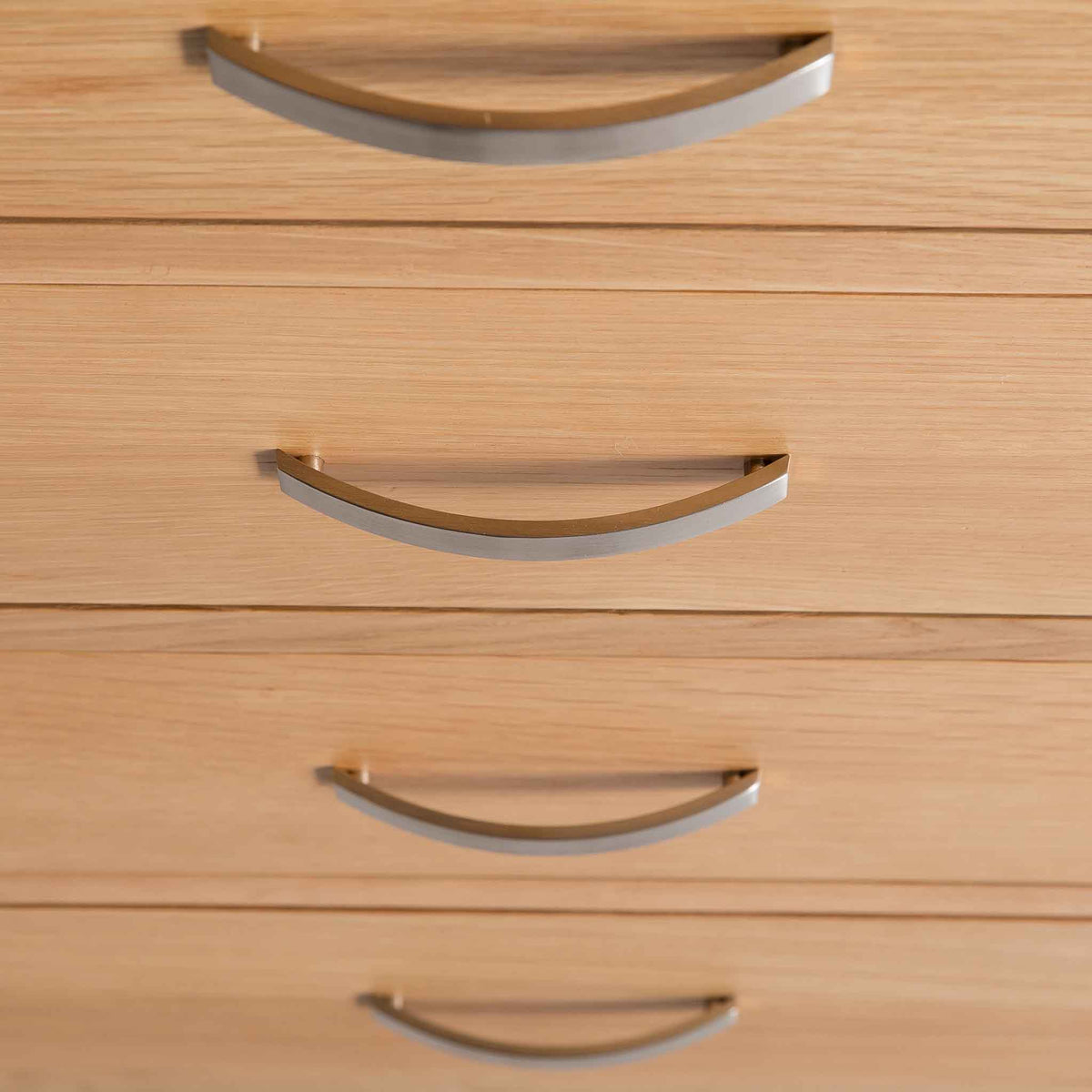 London Oak 2 over 4 chest of drawers from Roseland Furniture
