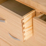 London Oak 2 over 4 chest of drawers with dovetail joints from Roseland Furniture