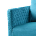 close up of the upholstered velvet fabric on the Bali Lagoon Velvet Accent Chair