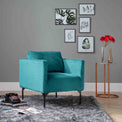 Bali Lagoon Velvet Accent Chair lifestyle image