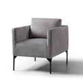 Bali Grey Velvet Accent Armchair