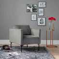 Bali Grey Velvet Accent Chair Lifestyle image