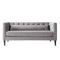 Savoy Grey Velvet 2 Seater Accent Chair from Roseland Furniture