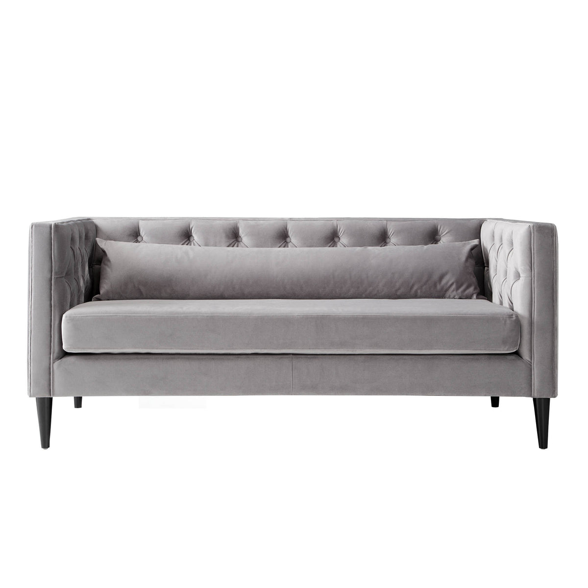 Savoy Grey Velvet 2 Seater Accent Chair from Roseland Furniture