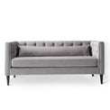 Savoy Grey Velvet 2 Seater Sofa by Roseland Furniture