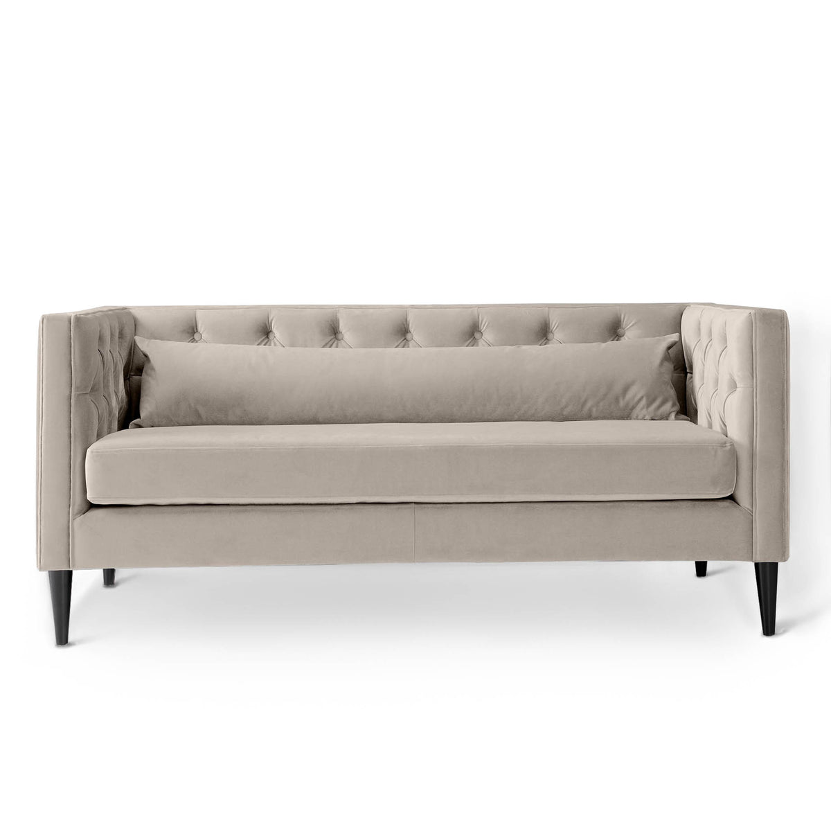 Savoy Putty Velvet 2 Seater Sofa by Roseland Furniture