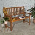 3 Seat Acacia Wooden Foldable Patio Bench