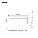 2 Seat Wooden Folding Garden Bench Dimensions & Size Guide
