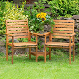 Napoli Acacia Companion Set Garden Setting