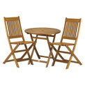 York FSC Acacia Folding 2 Seat Bistro Set from Roseland