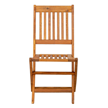 York FSC Acacia Folding 2 Seat Bistro Set