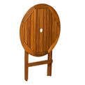 York FSC Acacia Folding Armchair 2 Seat Garden Bistro Set