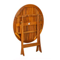 Manhattan Acacia Wooden Foldable 4 Seat Garden Dining Set