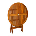 Manhattan Acacia Wooden Folding 4 Seat Patio Dining Set