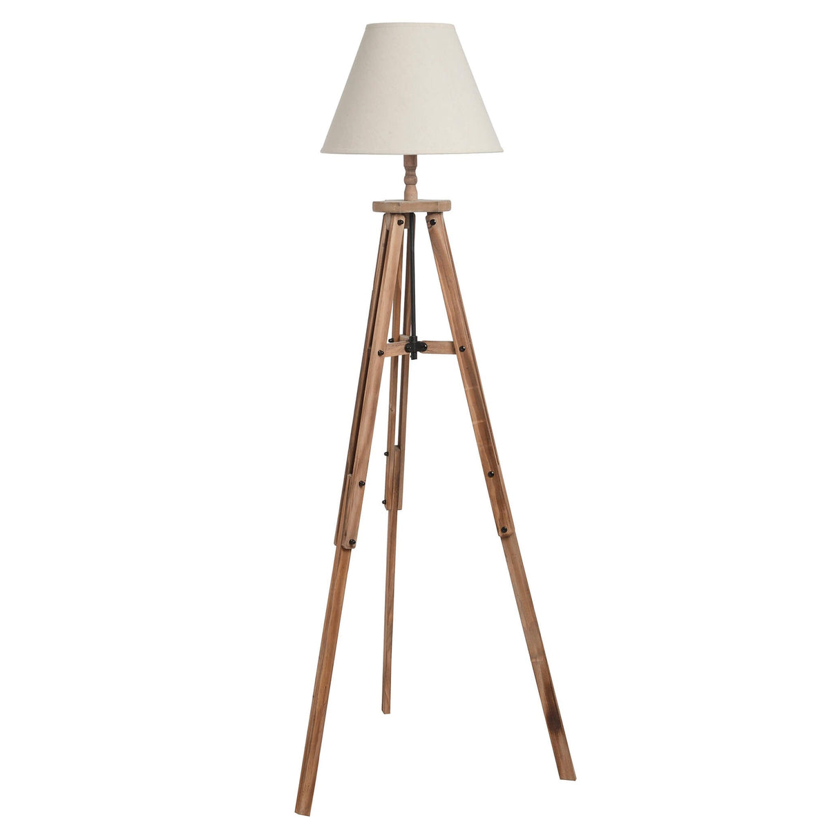 Wooden Tripod Lamp - Large