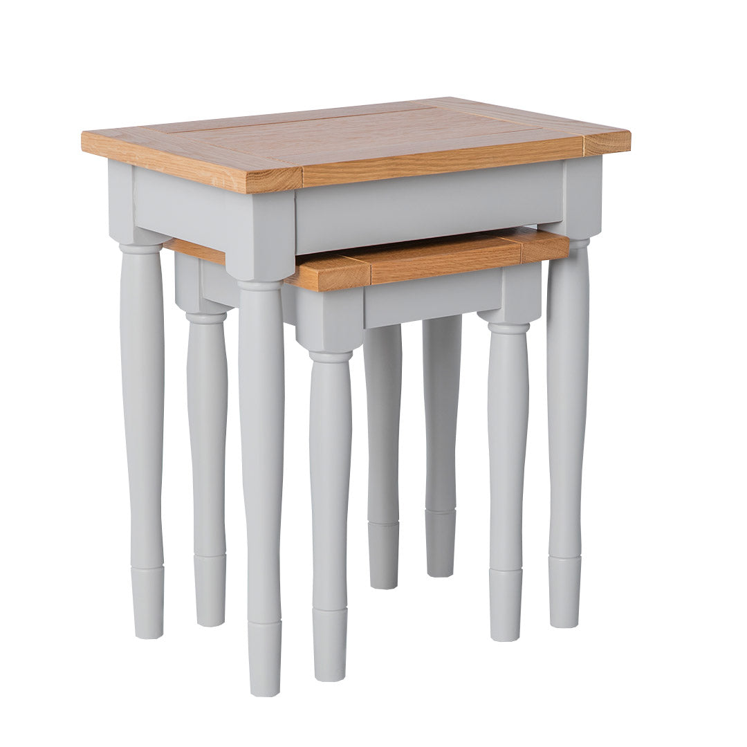 Chichester Chester Grey Nest of Tables from Roseland Furniture