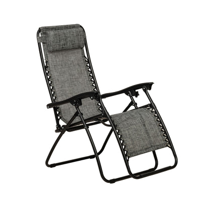 Zero Gravity Sun Lounger with Drinks Holder