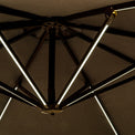 3.5m Grey LED Cantilever Parasol