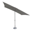 Grey Rectangular Parasol with Grey aluminium Frame from Roseland Home Furniture