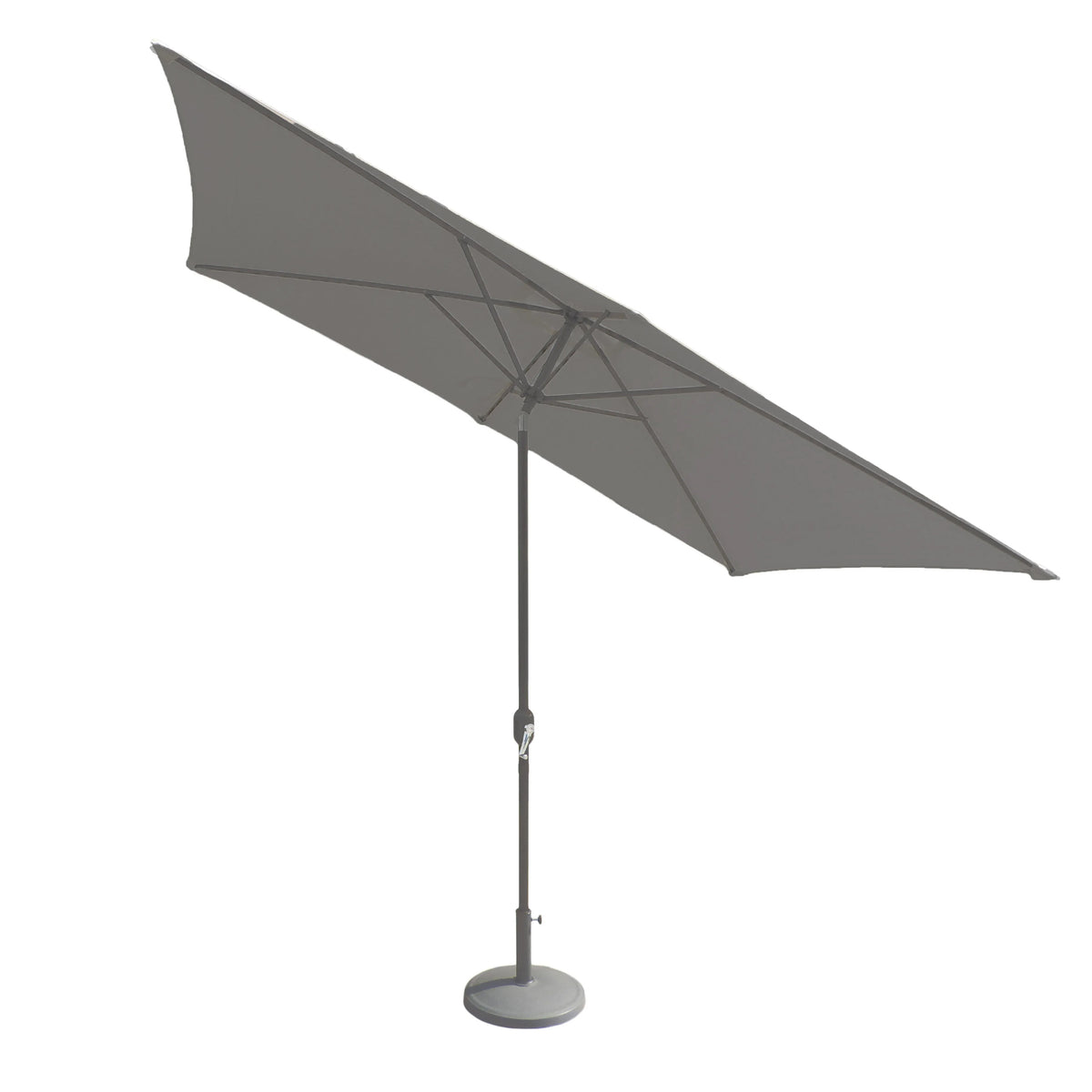 Grey Rectangular Parasol Umbrella with Grey aluminium Frame