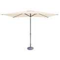 Ivory Cream Rectangular Parasol canopy with Grey aluminium Frame