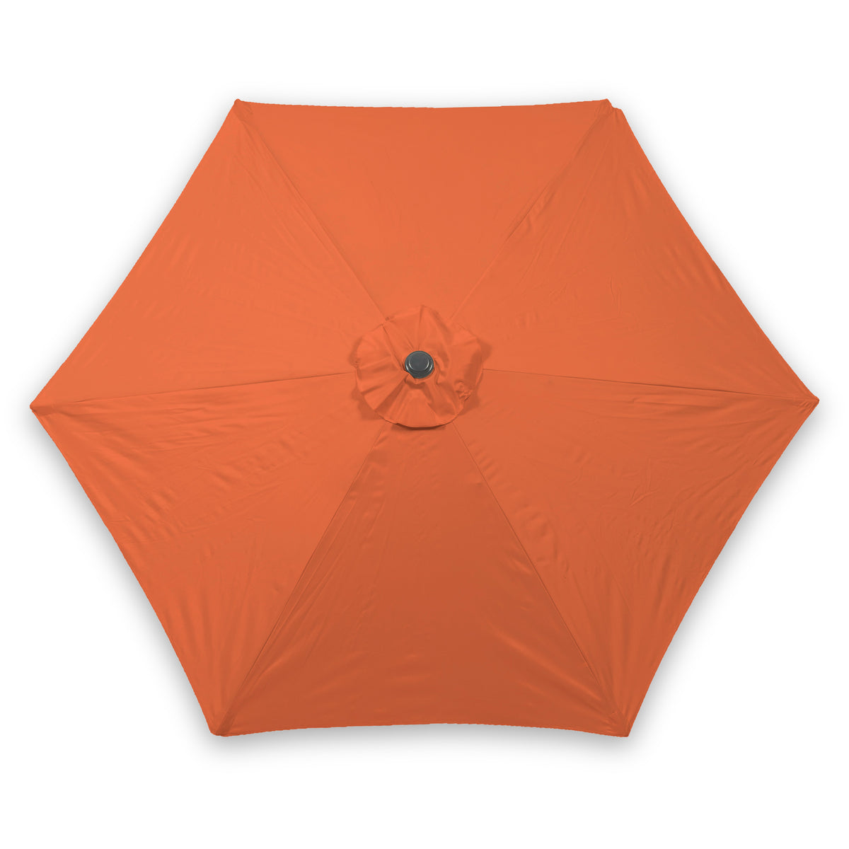 Orange 2.5m Garden Umbrella with Grey Aluminium Pole 