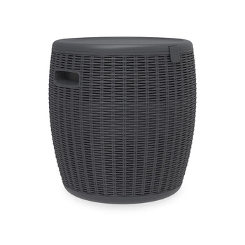 Faro Black Rattan Ice Bucket