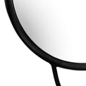 Abstract Double Round Black Wall Mirror