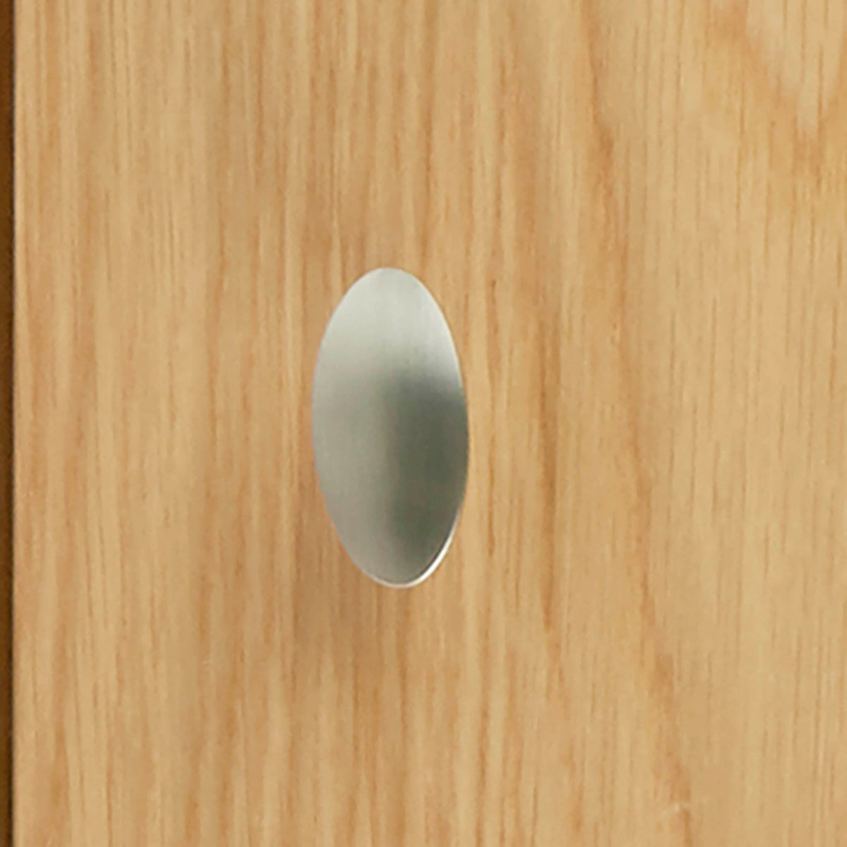 Alba Oak Corner TV Stand - Close up of door handle