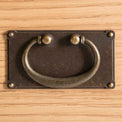 Surrey Oak Console Table - Drawer handle