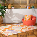 Amelie Funky Retro Floral Outdoor / Indoor Rug 