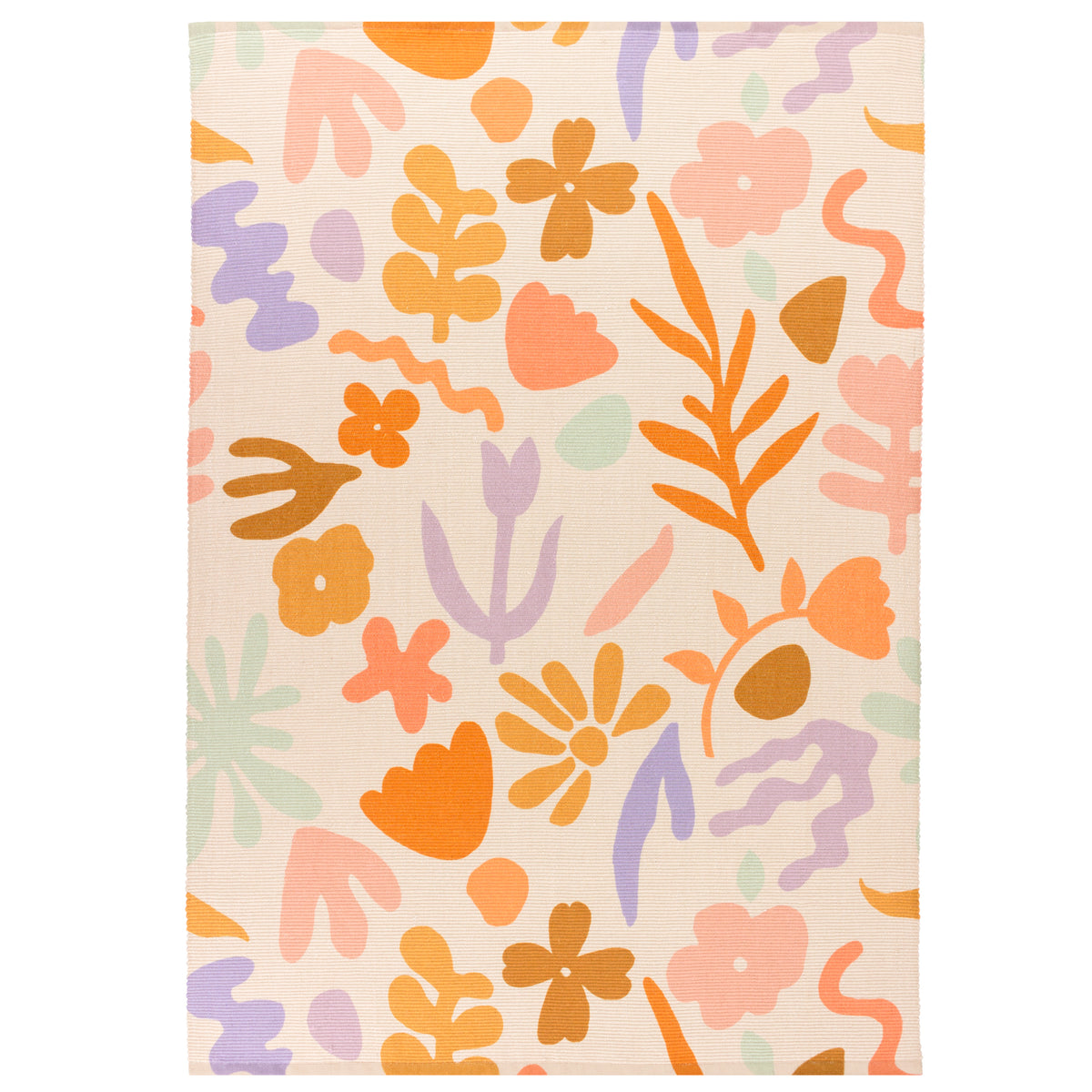 Amelie Funky Retro Floral Outdoor / Indoor Rug 