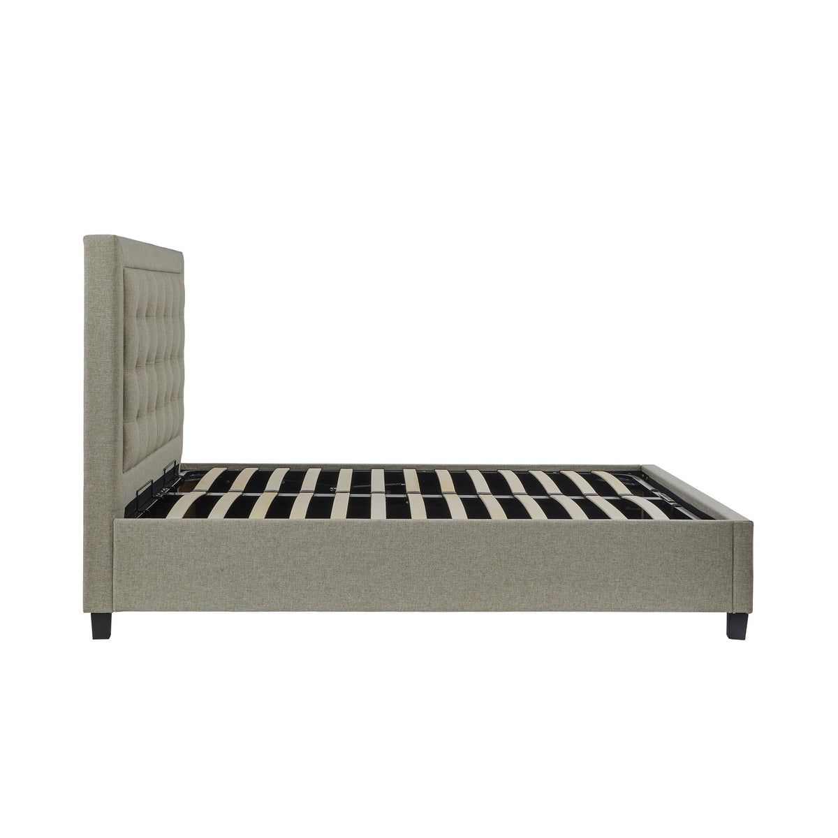 Ashley Oatmeal Upholstered Ottoman Storage Bed 