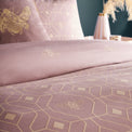 Caius Deco Duvet Set | Single | Blush