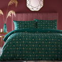 Caius Deco Duvet Set | Single | Emerald