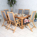 Broadway Acacia Wooden 6 Seat Garden Dining Set