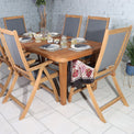Broadway Acacia Wooden 6 Seat Garden Dining Set