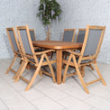Broadway Acacia Wooden 6 Seat Outdoor  Dining Set