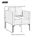 Bali Velvet Accent Chair size guide