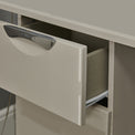 Beckett Cream Gloss 3 Drawer Storage Desk from Roseland