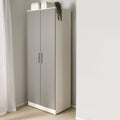 Blakely Grey and White 2 Door Wardrobe